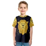 Zodiak Leo Lion Horoscope Sign Star Kids  Sport Mesh Tee