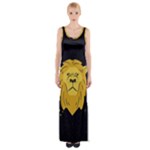 Zodiak Leo Lion Horoscope Sign Star Thigh Split Maxi Dress