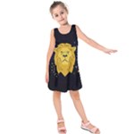 Zodiak Leo Lion Horoscope Sign Star Kids  Sleeveless Dress