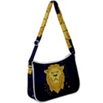 Zodiak Leo Lion Horoscope Sign Star Zip Up Shoulder Bag
