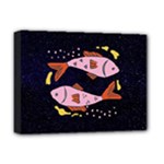 Fish Pisces Astrology Star Zodiac Deluxe Canvas 16  x 12  (Stretched) 