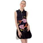 Fish Pisces Astrology Star Zodiac Sleeveless Shirt Dress