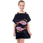 Fish Pisces Astrology Star Zodiac Kids  One Piece Chiffon Dress