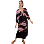 Fish Pisces Astrology Star Zodiac Grecian Style  Maxi Dress