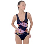 Fish Pisces Astrology Star Zodiac Side Cut Out Swimsuit