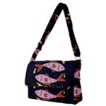 Fish Pisces Astrology Star Zodiac Full Print Messenger Bag (M)