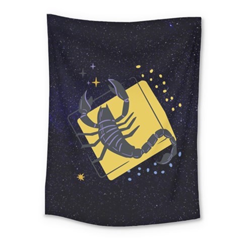 Zodiak Scorpio Horoscope Sign Star Medium Tapestry from ArtsNow.com