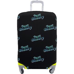 Just Beauty Words Motif Print Pattern Luggage Cover (Large) from ArtsNow.com