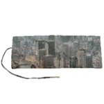Lujiazui District Aerial View, Shanghai China Roll Up Canvas Pencil Holder (S)