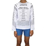 Annette Kids  Long Sleeve Swimwear