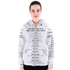 Women s Zipper Hoodie 