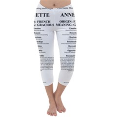 Capri Winter Leggings Front Capri Winter Leggings Front