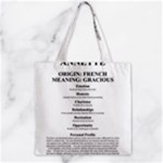 Annette Zipper Grocery Tote Bag