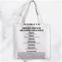 Zipper Grocery Tote Bag 