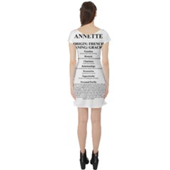 Short Sleeve Skater Dress Back Short Sleeve Skater Dress Back