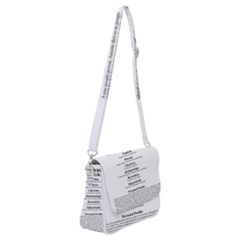 Shoulder Bag with Back Zipper 