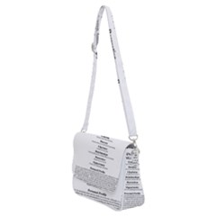 Shoulder Bag with Back Zipper 