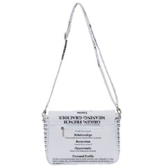 Shoulder Bag with Back Zipper 