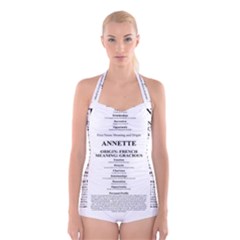 Annette Boyleg Halter Swimsuit  from ArtsNow.com