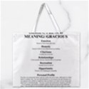 Zipper Large Tote Bag 