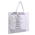Zipper Large Tote Bag 