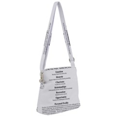 Zipper Messenger Bag 