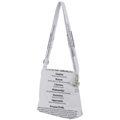 Zipper Messenger Bag 