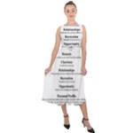 Annette Midi Tie-Back Chiffon Dress