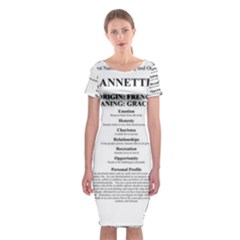 Classic Short Sleeve Midi Dress Front Classic Short Sleeve Midi Dress Front