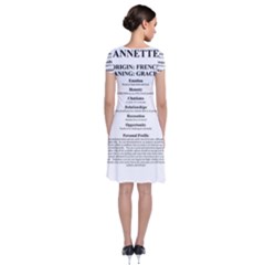 Short Sleeve Front Wrap Dress 