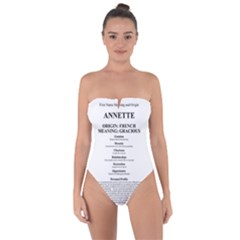 Tie Back One Piece Swimsuit 