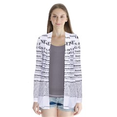 Drape Collar Cardigan 