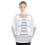 Annette Batwing Chiffon Blouse