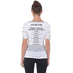 Shoulder Cut Out Short Sleeve Top 
