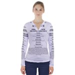 Annette V-Neck Long Sleeve Top