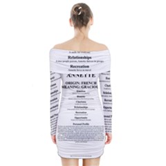Long Sleeve Off Shoulder Dress 