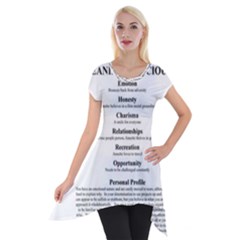 Short Sleeve Side Drop Tunic 