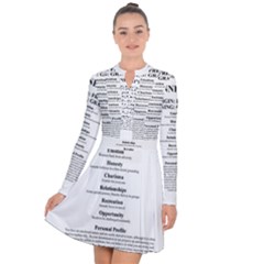 Long Sleeve Panel Dress 
