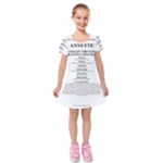 Annette Kids  Short Sleeve Velvet Dress