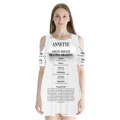 Annette Shoulder Cutout Velvet One Piece from ArtsNow.com