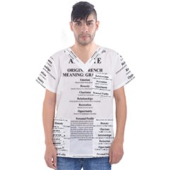 Men s V-Neck Scrub Top 