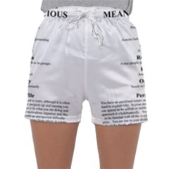 Women s Satin Sleepwear Shorts 