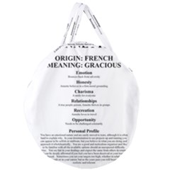 Giant Round Zipper Tote 
