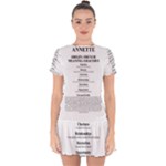 Annette Drop Hem Mini Chiffon Dress