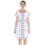 Annette Short Sleeve Bardot Dress