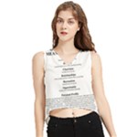 Annette V-Neck Cropped Tank Top