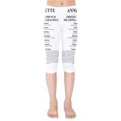 Kids  Capri Leggings  