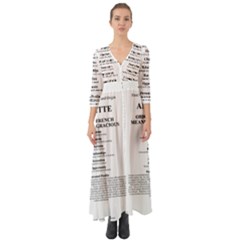 Button Up Boho Maxi Dress 