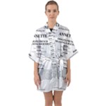 Annette Half Sleeve Satin Kimono 