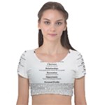 Annette Velvet Short Sleeve Crop Top 